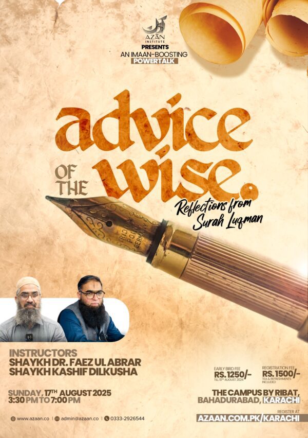 Advice of the wise - Karachi Institutes
